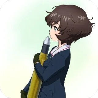 🫥 emoji Yukari Akiyama Telegram sticker 13 of 105