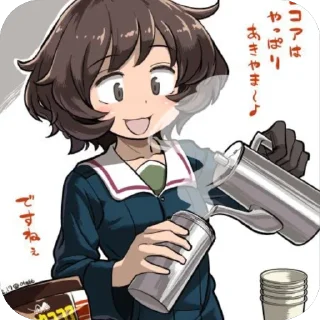🫥 emoji Yukari Akiyama Telegram sticker 4 of 105