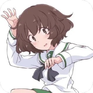🫥 emoji Yukari Akiyama Telegram sticker 14 of 105