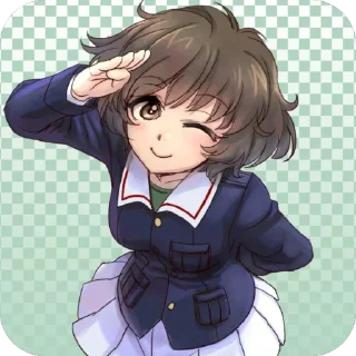 🫥 emoji Yukari Akiyama Telegram sticker 23 of 105