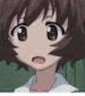 😦 emoji Yukari Akiyama Telegram sticker 16 of 105