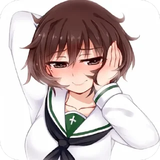 🫥 emoji Yukari Akiyama Telegram sticker 20 of 105
