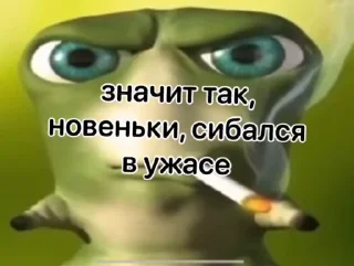 😰 emoji @Thealq : Новенький ты мэне нахой не нужен Telegram sticker 3 of 15