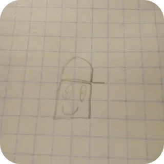 🔳 emoji Не совсем бумажные человечки Telegram sticker 5 of 13