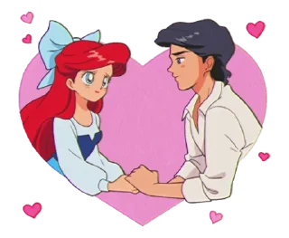 ❤️ emoji Disney: Cute Retro Style Telegram sticker 15 of 40