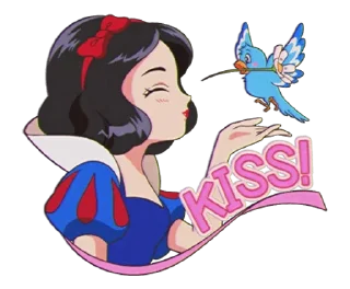 💋 emoji Disney: Cute Retro Style Telegram sticker 4 of 40