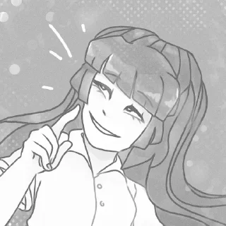 🤍 emoji —Monoe!🎧 By: @hannakiiz Telegram sticker 17 of 18