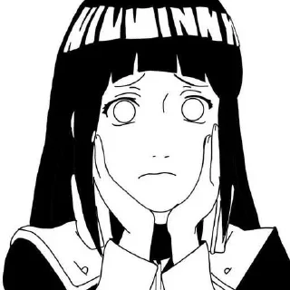 😱 emoji Hinata hyuga @mullo_mullo ➡️ @Ctikerubot Telegram sticker 9 of 63