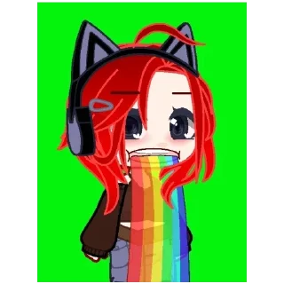 🤮 emoji Миса под героином. Тгк: @vinsta_mikiro Telegram sticker 4 of 12