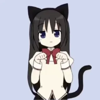 Sticker from cute cat