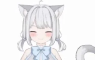 Sticker from cute cat