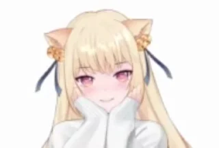Sticker from cute cat