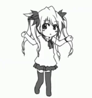 Sticker from cute cat