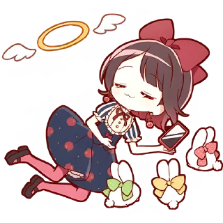 😇 emoji Белоснежка @Nyasticks Telegram sticker 20 of 25