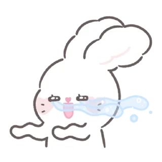 🥹 emoji bunny ➝ @benti_stickers Telegram sticker 4 of 40