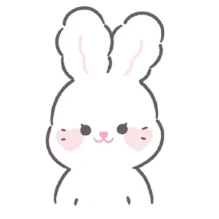 😊 emoji bunny ➝ @benti_stickers Telegram sticker 2 of 40