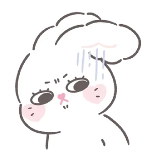 😒 emoji bunny ➝ @benti_stickers Telegram sticker 10 of 40