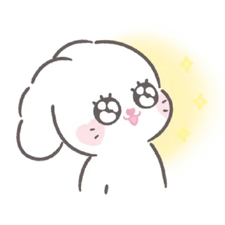 🤩 emoji bunny ➝ @benti_stickers Telegram sticker 19 of 40
