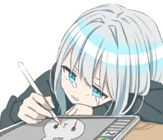 😢 emoji runa ➝ @benti_stickers Telegram sticker 16 of 31