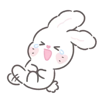🤣 emoji bunny ➝ @benti_stickers Telegram sticker 24 of 40