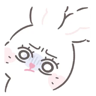 😠 emoji bunny ➝ @benti_stickers Telegram sticker 20 of 40
