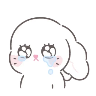 🥺 emoji bunny ➝ @benti_stickers Telegram sticker 17 of 40