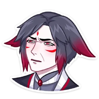 😒 emoji Мари и Хидэ by @offstikbot Telegram sticker 19 of 48