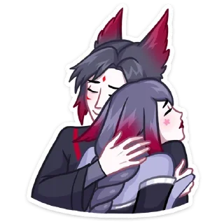 🤗 emoji Мари и Хидэ by @offstikbot Telegram sticker 23 of 48