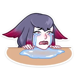 😭 emoji Мари и Хидэ by @offstikbot Telegram sticker 21 of 48