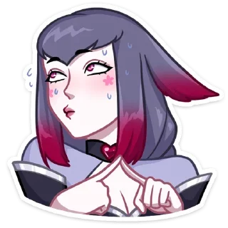 😙 emoji Мари и Хидэ by @offstikbot Telegram sticker 7 of 48