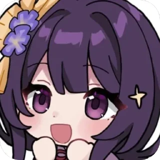 🫥 emoji raiden x shenhe. Telegram sticker 7 of 11