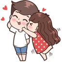 😚 emoji Cute Couples 👫~by @pixels_NFT Telegram sticker 6 of 84