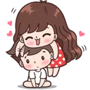 Sticker from Cute Couples 👫~by @pixels_NFT