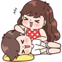 😝 emoji Cute Couples 👫~by @pixels_NFT Telegram sticker 14 of 84