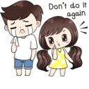 😠 emoji Cute Couples 👫~by @pixels_NFT Telegram sticker 11 of 84
