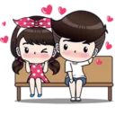 😍 emoji Cute Couples 👫~by @pixels_NFT Telegram sticker 21 of 84