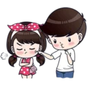 😏 emoji Cute Couples 👫~by @pixels_NFT Telegram sticker 22 of 84