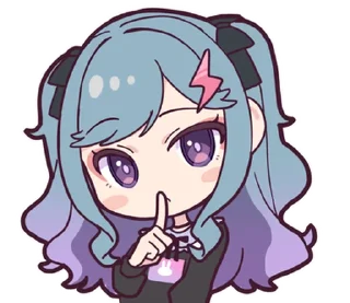 💡 emoji ꒰  ྀི◞ ◟ ꒱  @mewsticks  ܀ ⊹ ˚ Telegram sticker 19 of 40