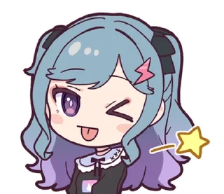💡 emoji ꒰  ྀི◞ ◟ ꒱  @mewsticks  ܀ ⊹ ˚ Telegram sticker 20 of 40