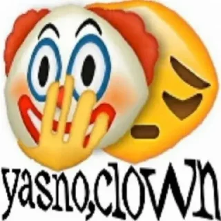 😅 emoji 🤡Clown🤡 ➡️ @Ctikerubot Telegram sticker 17 of 36