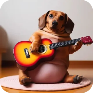 🎸 emoji Наш слоняра @Stikerhi_bot Telegram sticker 23 of 51