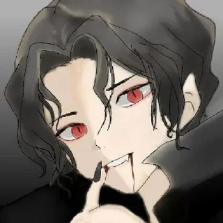 🧛 emoji Muzan Kibutsuji by @stikerimbot Telegram sticker 19 of 73