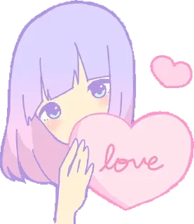 ❤️ emoji Аниме стикеры|> Telegram sticker 10 of 81