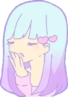 🥱 emoji Аниме стикеры|> Telegram sticker 7 of 81