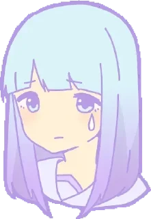 😥 emoji Аниме стикеры|> Telegram sticker 13 of 81