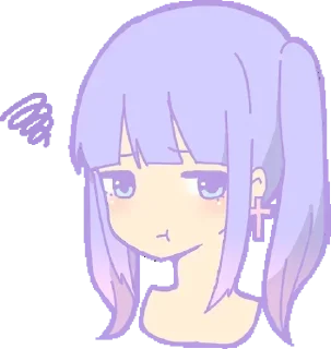 😔 emoji Аниме стикеры|> Telegram sticker 12 of 81