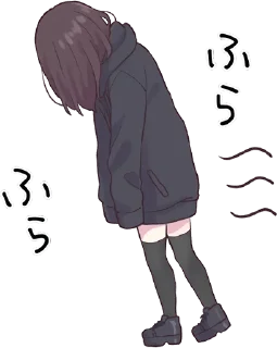 😔 emoji аниме грусть — @stckrRobot Telegram sticker 5 of 120