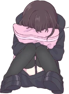 😣 emoji аниме грусть — @stckrRobot Telegram sticker 3 of 120
