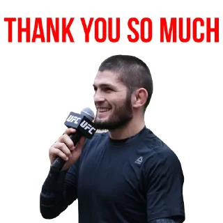 👍 emoji 🥇Khabib Nurmagomedov @stickersb2b Telegram sticker 5 of 20