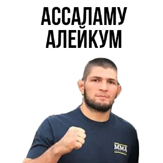 👍 emoji 🥇Khabib Nurmagomedov @stickersb2b Telegram sticker 8 of 20
